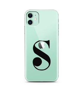 Iphone 11 Harf Tasarımlı Telefon Kılıfı S-Harfi 