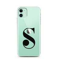 Iphone 11 Harf Tasarımlı Telefon Kılıfı S-Harfi 