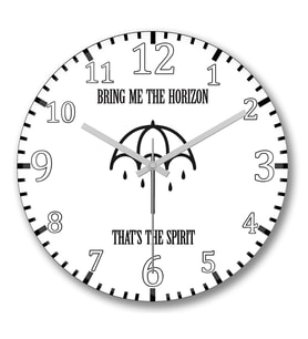 Bring Me The Horizan Duvar Saati Bombeli Gercek Cam
