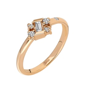 Sirius Rose Baget Pırlanta Yüzük 0742R0010