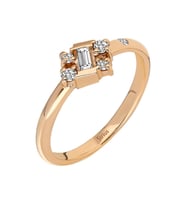 Sirius Rose Baget Pırlanta Yüzük 0742R0010