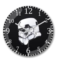 Star Wars Stormtroopers Duvar Saati Bombeli Gercek Cam