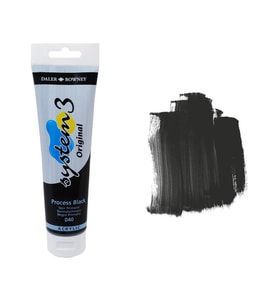 Daler Rowney System 3 Akrilik Boya 150ml 040 Process Black