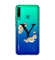 Papatya Harf Tasarım Süper Şeffaf Silikon Telefon Kılıfı Huawei P40 Lite E Y-Har