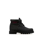 Cat Çocuk Botu 015F101071-Black-Glıtter-Derı Siyah Colorado iridencent Zip