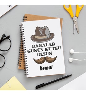 Babalar Günü Defteri Kişiye Özel