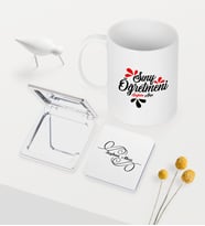 BK Gift Kişiye Özel Sınıf Öğretmeni Temalı Beyaz Kupa Ayna Seti - 1