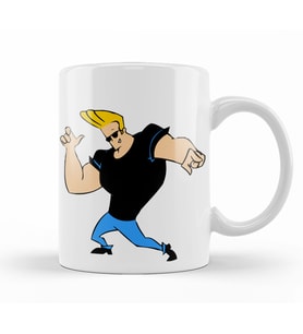 Johnny Bravo    Kupa Bardak Porselen