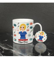 Hemşire Kupa Bardak ve Anahtarlık Set 001