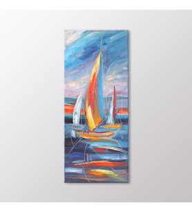 Arty Tablo Yelkenliler Tablo (Karışık)