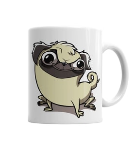 Pug Köpek Dog Pet Sevimli Cute Cartoon Animation Kupa Bardak