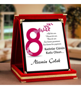 8 Mart Dünya Kadınlar Gününe Özel Plaket