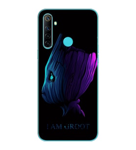 Baby Groot Tasarım Süper Şeffaf Silikon Telefon Kılıfı Oppo Realmi 6i