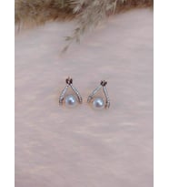 Hdmarketim Swarovski Taşlı İncili Doğa Temalı Küpe