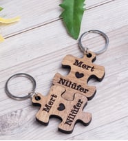 Çiftlere Özel Puzzle Anahtarlık