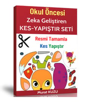 Okul Öncesi Zeka Geliştiren Kes-Yapıştır Seti