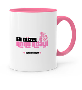 BK Gift Kişiye Özel En Güzel Anne Adayı Pembe Kupa Bardak  1