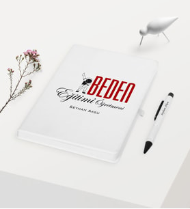 BK Gift Kişiye Özel Beden Eğitimi Öğretmeni Temalı Beyaz Defter Kalem Hediye Seti - 1
