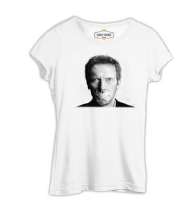 House - Don't! Beyaz Kadın Tshirt