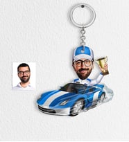 BK Gift Kişiye Özel Bay Rallici Karikatür Anahtarlık  1
