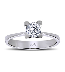 Lova F Renk 0,44 Karat Pırlanta Tektaş Yüzük - 1030086