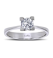 Lova F Renk 0,44 Karat Pırlanta Tektaş Yüzük - 1030086