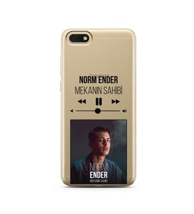 Norm Ender Mp3 Tasarımlı Süper Şeffaf Silikon Telefon Kılıfı Huawei Honor 7s-Y5 
