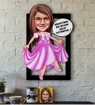 BK Gift Kişiye Özel Kız Çocuk Kolay Yetişmiyor Karikatürlü 3D Ahşap Tablo-4