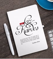 BK Gift Kişiye Özel Mânâ Kız Kardeş Beyaz Defter ve Kalem Hediye Seti
