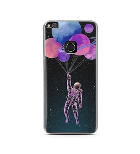 Uzay Balon Tasarım Süper Şeffaf Silikon Telefon Kılıfı Huawei P9 Lite 2017 