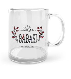 BK Gift Kişiye Özel Yılın En İyi Babası Cam Kupa Bardak  3