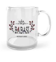 BK Gift Kişiye Özel Yılın En İyi Babası Cam Kupa Bardak  3