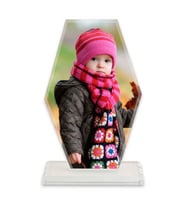 Kristal Plaket Beyaz Safir resim baskılı