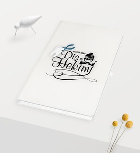 BK Gift Kişiye Özel Diş Hekimi Temalı Beyaz Defter - 2