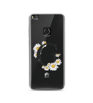 Papatya Harf Tasarım Süper Şeffaf Silikon Telefon Kılıfı Huawei P9 Lite (2017)  