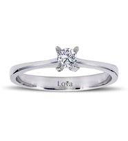Lova H Renk 0,16 Karat Pırlanta Tektaş Yüzük - 1050064