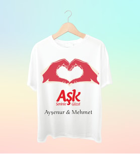 Kişiye Özel Baskılı Tshirt Tişört