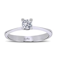 Lova D Renk 0,25 Karat Pırlanta Tektaş Yüzük - 1060008