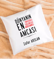 Amca Tasarımlı Kişiye Özel Hediye Amca Yastık