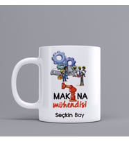 Kişiye Özel Makina Mühendisi kupa Bardak Z78