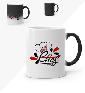 BK Gift Kişiye Özel Chef Sihirli Kupa Bardak  5