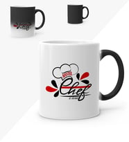 BK Gift Kişiye Özel Chef Sihirli Kupa Bardak  5
