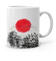 BK Gift Kişiye Özel Japanese Landscape Tasarımlı Beyaz Kupa Bardak  1