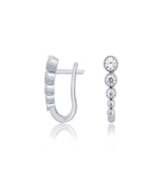Diamond Line-Gülaylar Altın 14 Ayar J Küpe