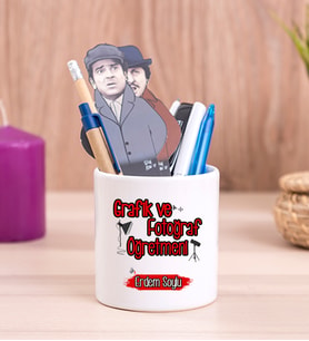 Grafik ve Fotoğraf Öğretmeni Seramik Kalemlik
