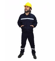 İş Takımı 7/7 Gabardin %100 Pamuk Kapitoneli Reflektörlü (Lacivert)