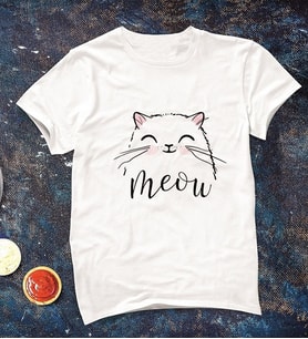 Kedi Tişörtü Meow