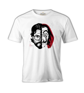 La Casa De Papel - Prof Beyaz Erkek Tshirt