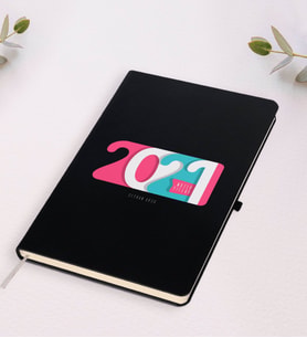 BK Gift Kişiye Özel 2024 Mutlu Yıllar Siyah Defter-6 (Siyah)