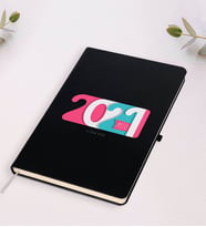 BK Gift Kişiye Özel 2024 Mutlu Yıllar Siyah Defter-6 (Siyah)